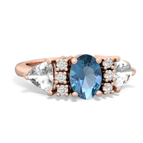 blue topaz-white topaz timeless ring