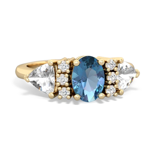 blue topaz-white topaz timeless ring