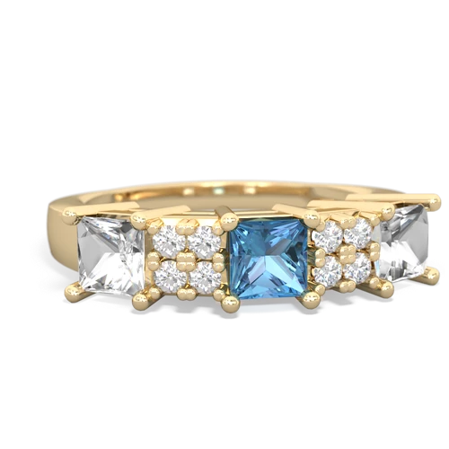 blue topaz-white topaz timeless ring