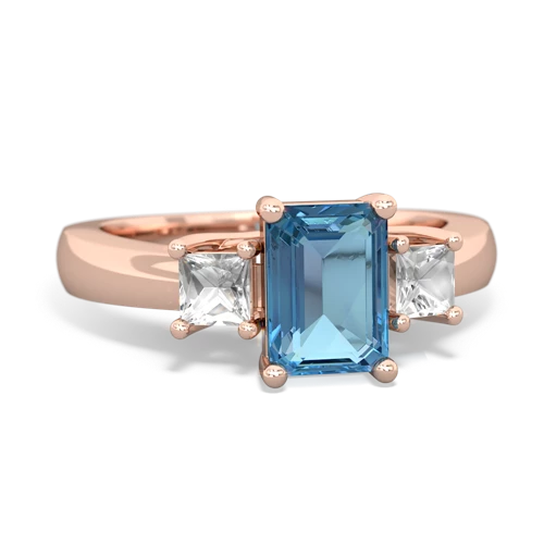 blue topaz-white topaz timeless ring