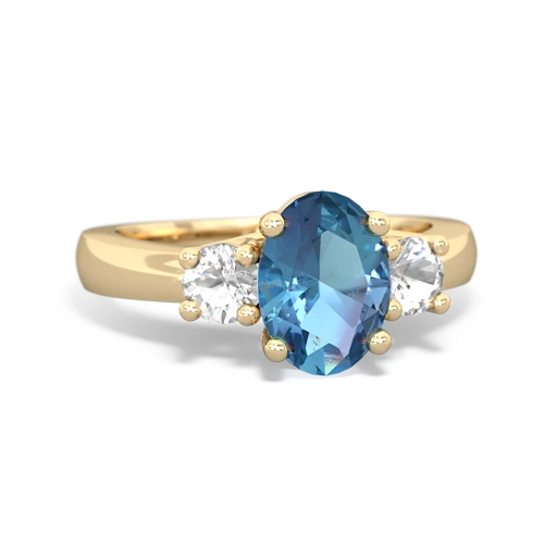 blue topaz-white topaz timeless ring