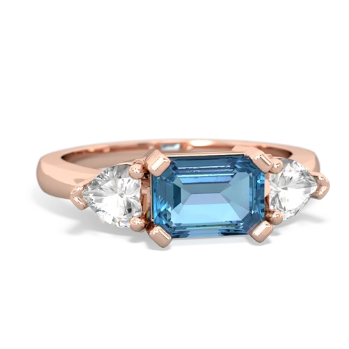 blue topaz-white topaz timeless ring