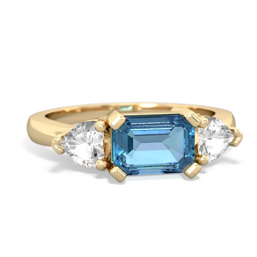 blue topaz-white topaz timeless ring