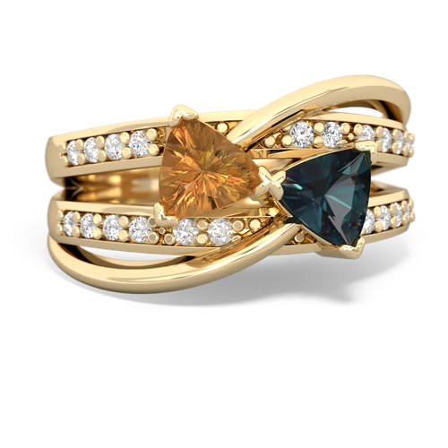 citrine-alexandrite couture ring