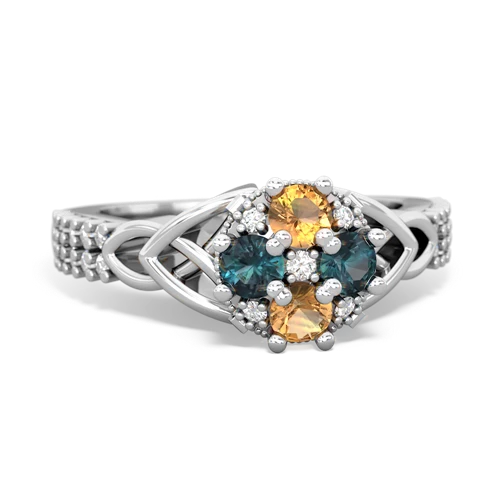 citrine-alexandrite engagement ring