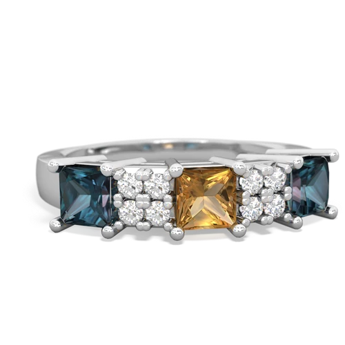 citrine-alexandrite timeless ring