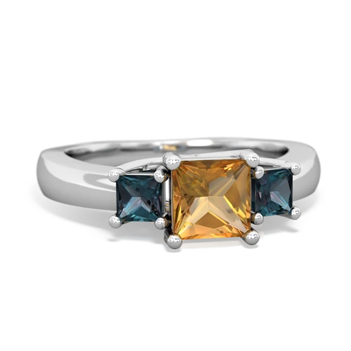 citrine-alexandrite timeless ring