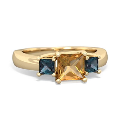 citrine-alexandrite timeless ring