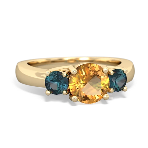 citrine-alexandrite timeless ring