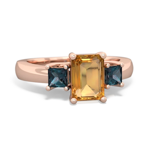 citrine-alexandrite timeless ring