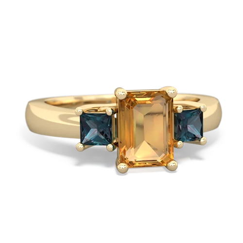 citrine-alexandrite timeless ring