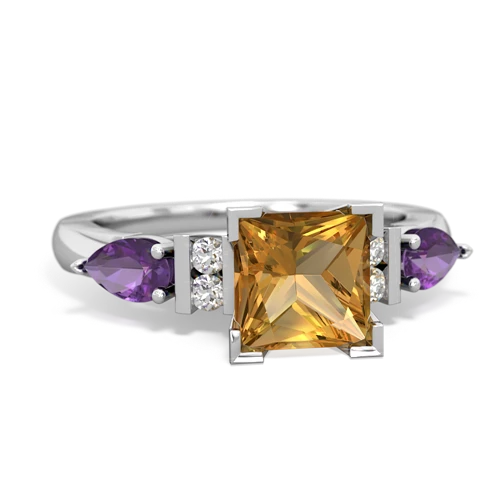 citrine-amethyst engagement ring