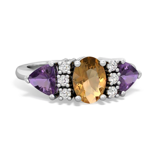 citrine-amethyst timeless ring