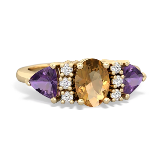 citrine-amethyst timeless ring