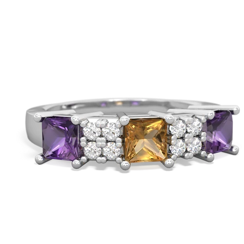 citrine-amethyst timeless ring