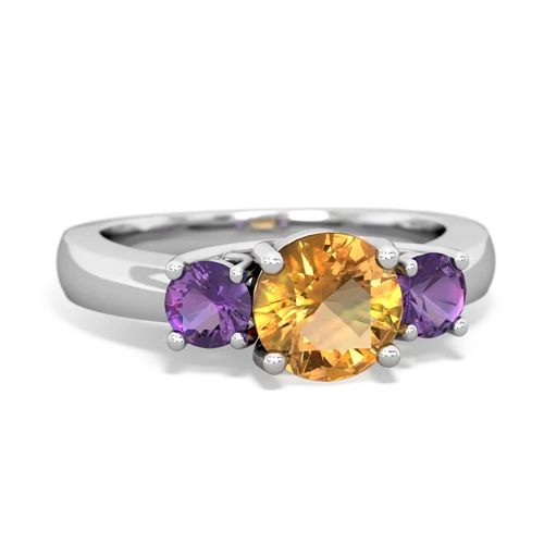 citrine-amethyst timeless ring