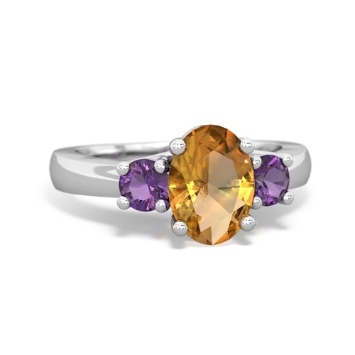 citrine-amethyst timeless ring