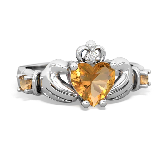 opal-london topaz claddagh ring