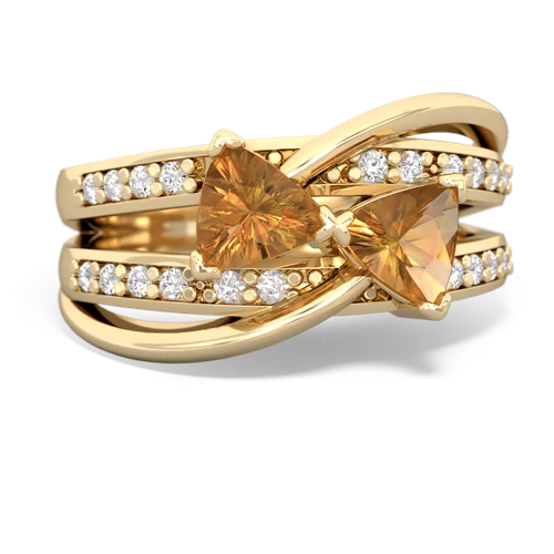 citrine-citrine couture ring