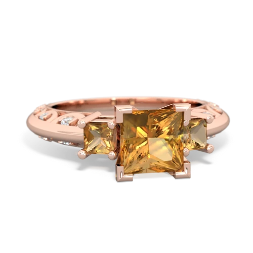 citrine-citrine engagement ring