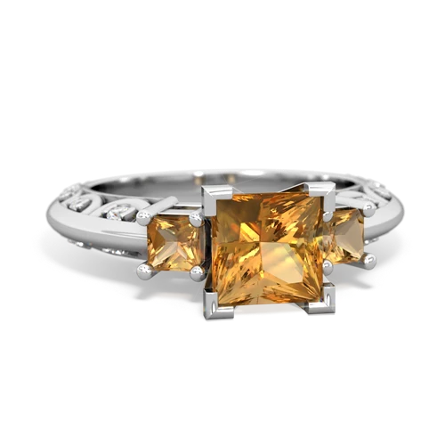 citrine-citrine engagement ring