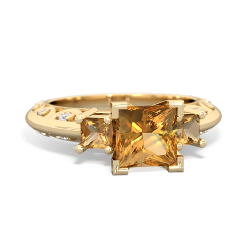 tourmaline-citrine engagement ring