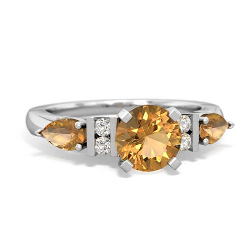 citrine-citrine engagement ring