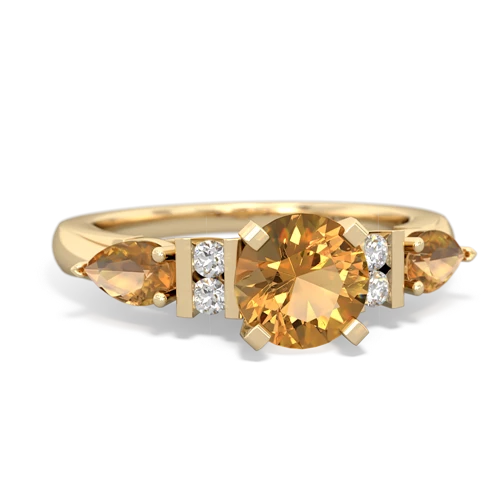 citrine-citrine engagement ring