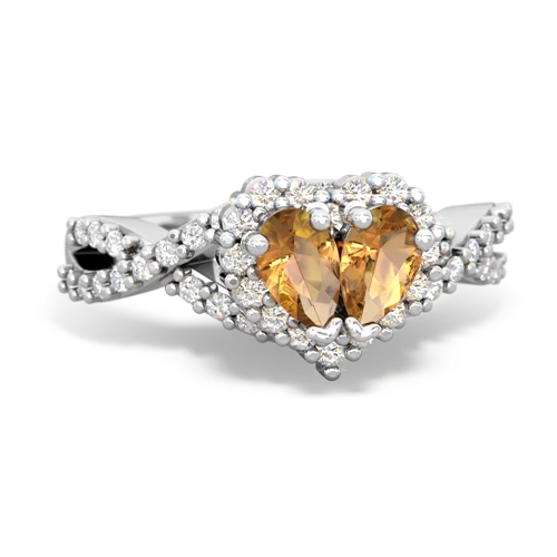 citrine-citrine engagement ring