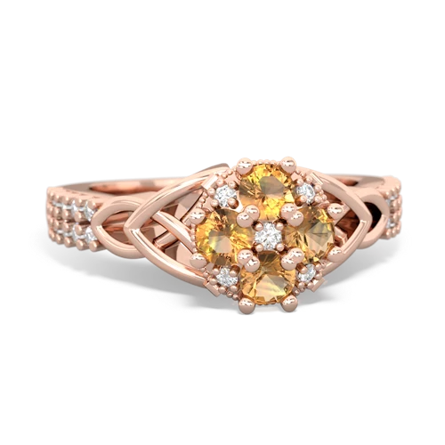 citrine-citrine engagement ring