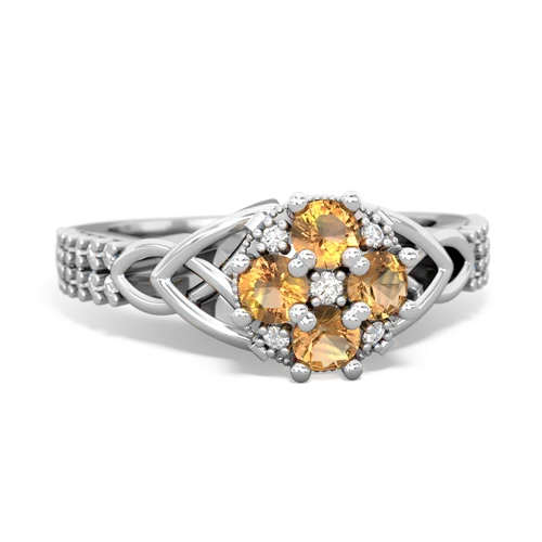 citrine-citrine engagement ring