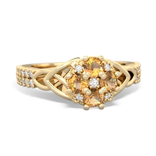 citrine-citrine engagement ring