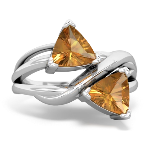 citrine-citrine filligree ring