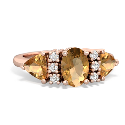 citrine-citrine timeless ring