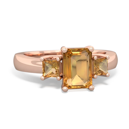 citrine-lab emerald timeless ring