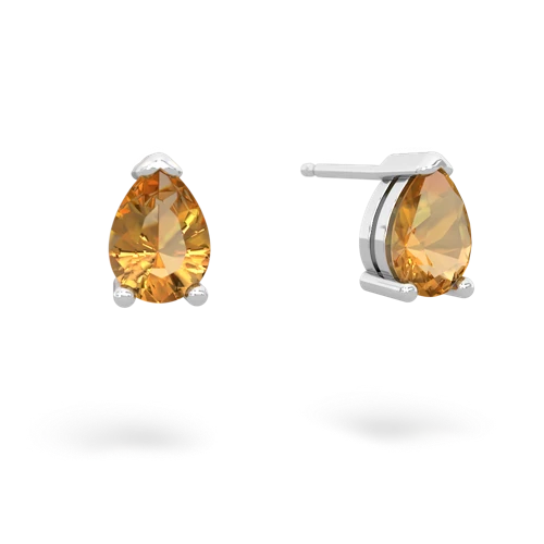 citrine stud earrings