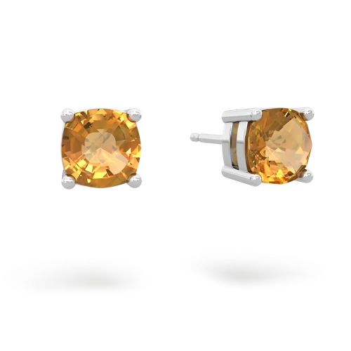 citrine stud earrings