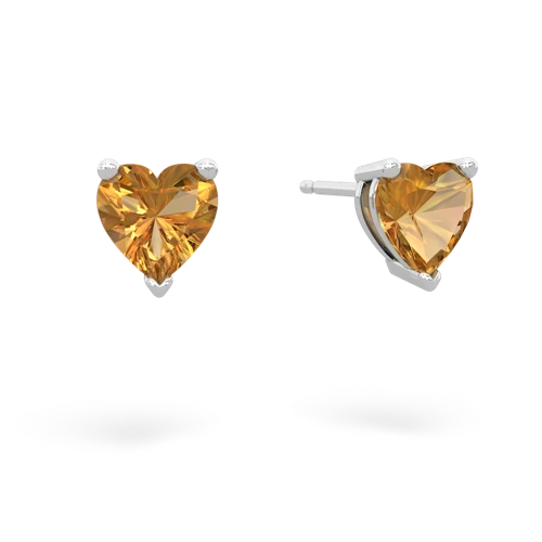 citrine stud earrings