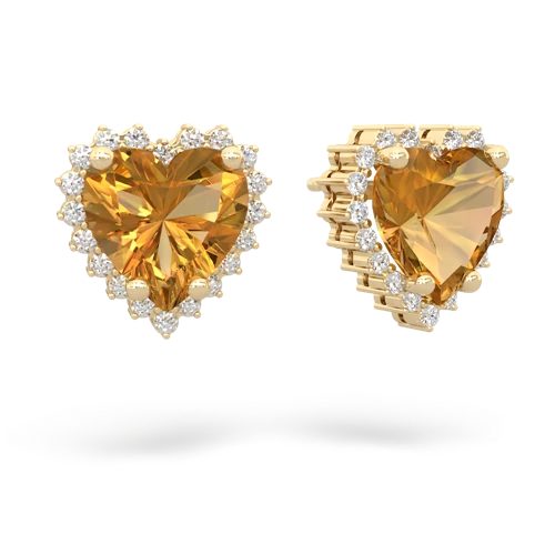 citrine timeless earrings