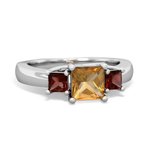 citrine-garnet timeless ring