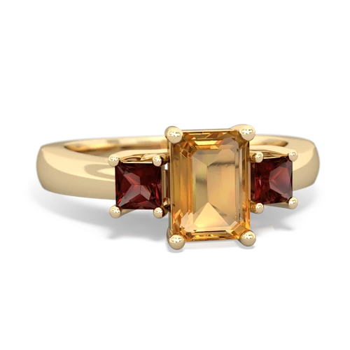 citrine-garnet timeless ring