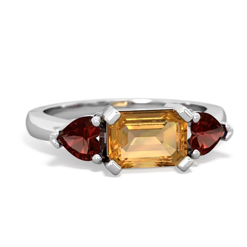 citrine-garnet timeless ring