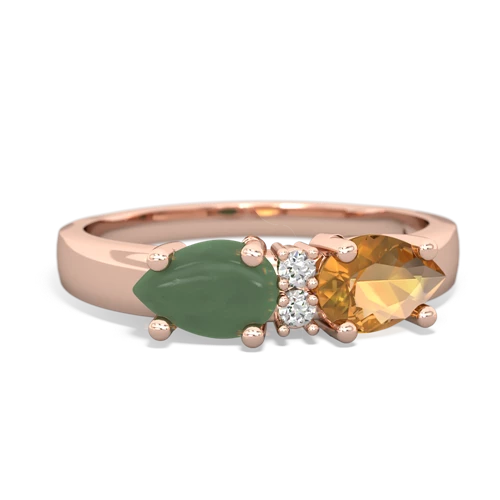 citrine-jade timeless ring