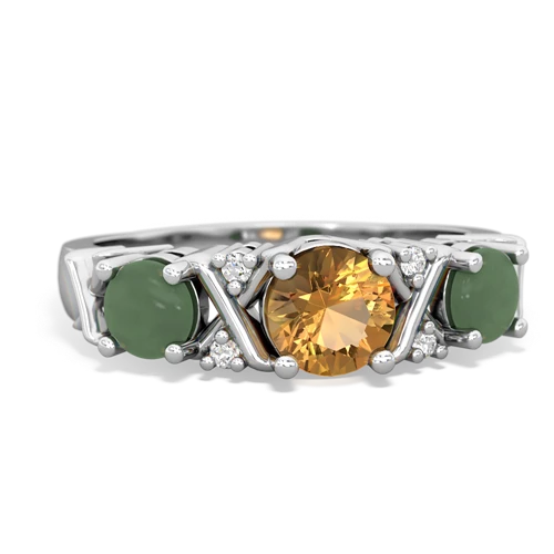 citrine-jade timeless ring