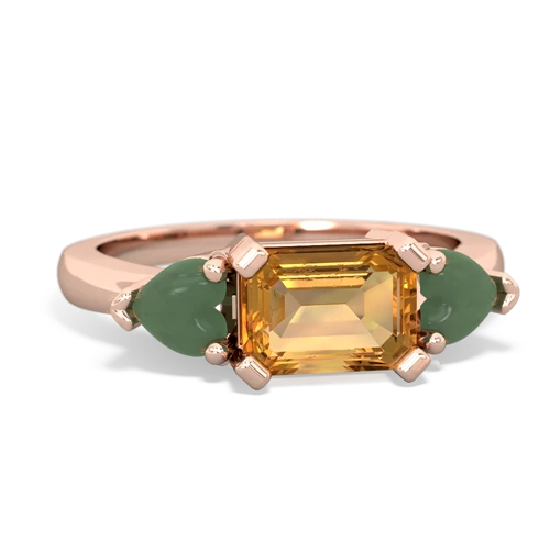 citrine-jade timeless ring