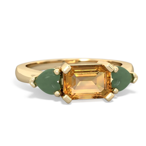 citrine-jade timeless ring