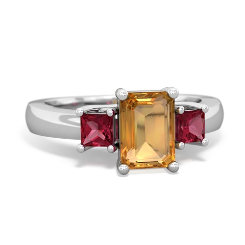 citrine-lab ruby timeless ring