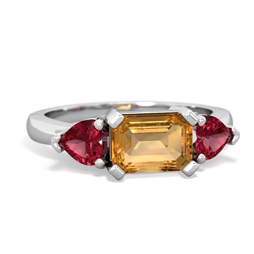 citrine-lab ruby timeless ring