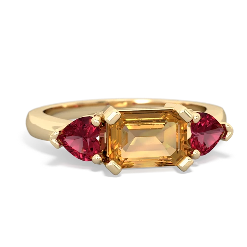 citrine-lab ruby timeless ring