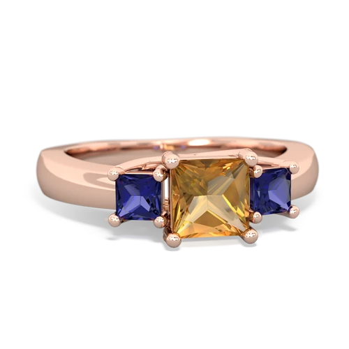 citrine-lab sapphire timeless ring